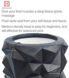 Spanker Star-daimond Cut Design Foam Yoga Roller for Physical Therapy Exercise, Body Foam Roller, Deep Tissue Massager , Black SSTP