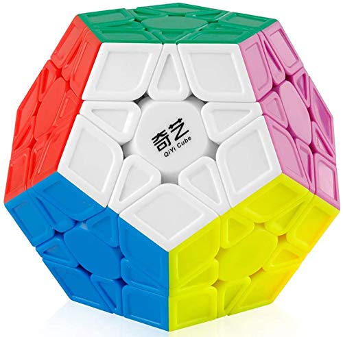 Toyshine Qiyi Megaminx Cube Sculpted Stickerless 3x3 Pentagonal Dodecahedron Speed Cube Puzzle Toy (Qiheng S Version) (TS-2022)