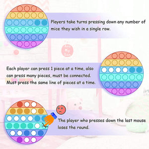 Toyshine Pack of 1 - Square, Pop Bubble, Fidget Popping Sounds Toy, BPA Free Silicone, Push Bubbles Toy for Autism Stress Reliever, Sensory Toy Pop It Toy (TS-2022)