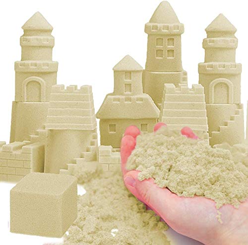 Toyshine Creative Sand for Kids – Natural Sand Kit for Kids Activity Toys | Soft Sand Clay Toys for Kids Boys Girls Without Mould - 500G, Natural Color