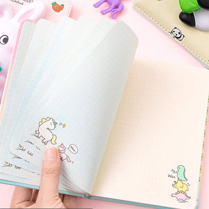 Toyshine Unicorn Stress Relief Notebook with Soft Touch for Kids Girls Students Gift, PU Leather Hardcover School Office 7×5 Inch 128 Pages