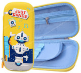 Toyshine Just Dance Robot Hardtop Pencil Case with Multiple Compartments - Kids School Supply Organizer Students Stationery Box - Girls Pen Pouch- Yellow