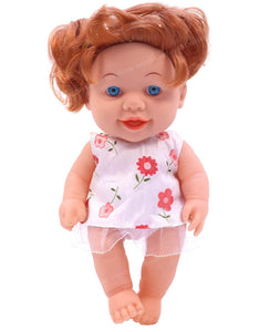 Toyshine 7.8 inches Realistic Johny Baby Doll Girl, White